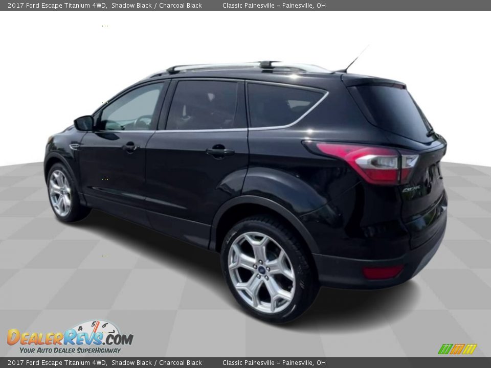 2017 Ford Escape Titanium 4WD Shadow Black / Charcoal Black Photo #6