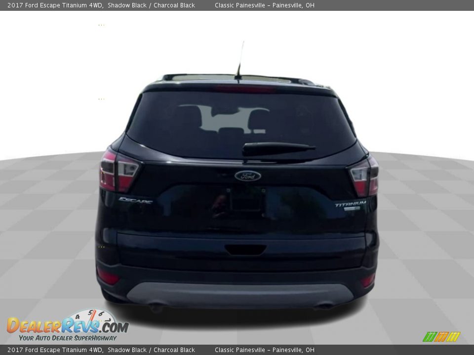 2017 Ford Escape Titanium 4WD Shadow Black / Charcoal Black Photo #7