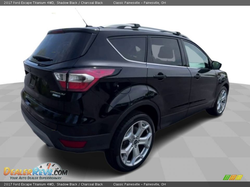 2017 Ford Escape Titanium 4WD Shadow Black / Charcoal Black Photo #8