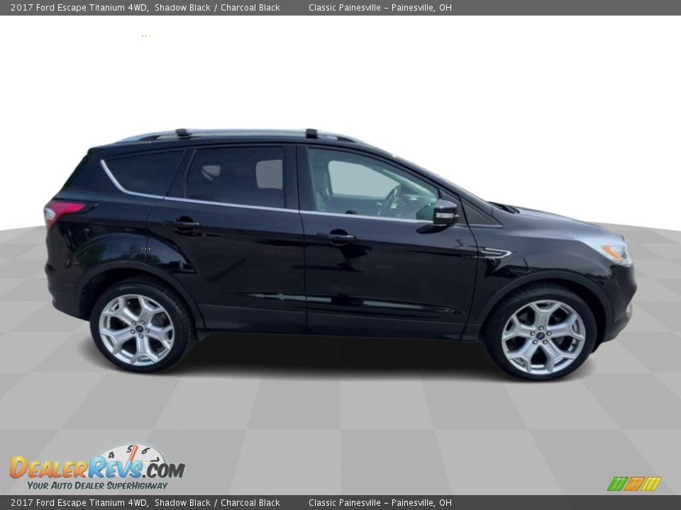 2017 Ford Escape Titanium 4WD Shadow Black / Charcoal Black Photo #9