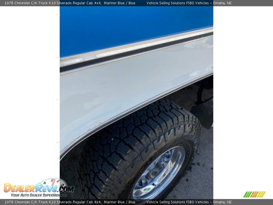 1978 Chevrolet C/K Truck K10 Silverado Regular Cab 4x4 Mariner Blue / Blue Photo #21