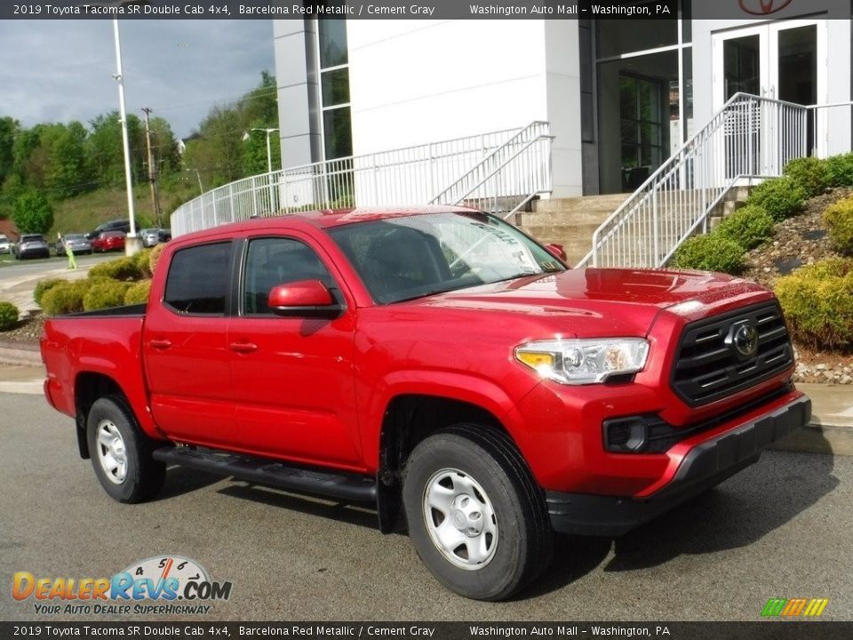 2019 Toyota Tacoma SR Double Cab 4x4 Barcelona Red Metallic / Cement Gray Photo #1