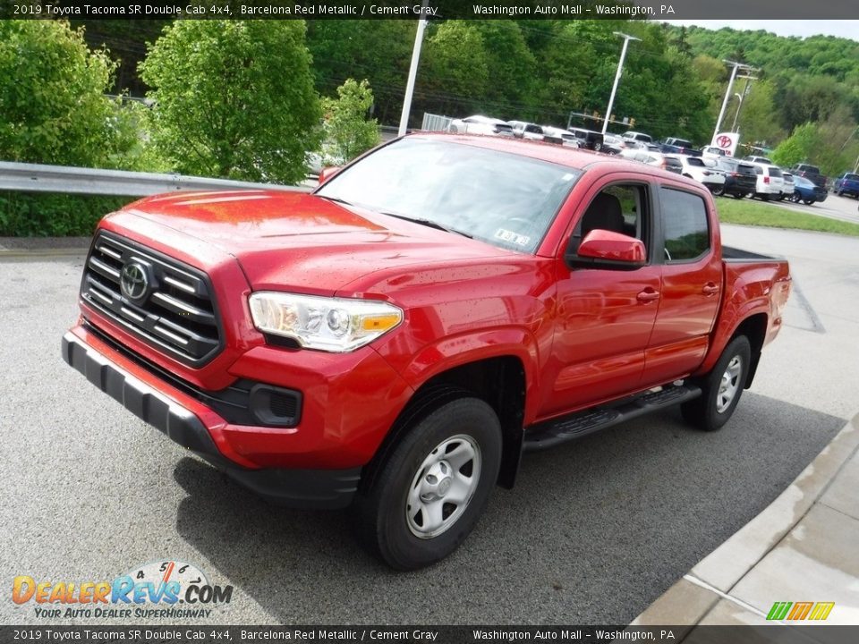 2019 Toyota Tacoma SR Double Cab 4x4 Barcelona Red Metallic / Cement Gray Photo #10