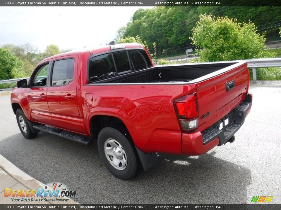 2019 Toyota Tacoma SR Double Cab 4x4 Barcelona Red Metallic / Cement Gray Photo #12