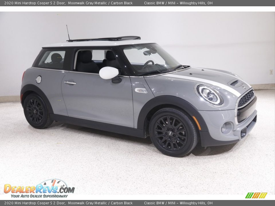 2020 Mini Hardtop Cooper S 2 Door Moonwalk Gray Metallic / Carbon Black Photo #1