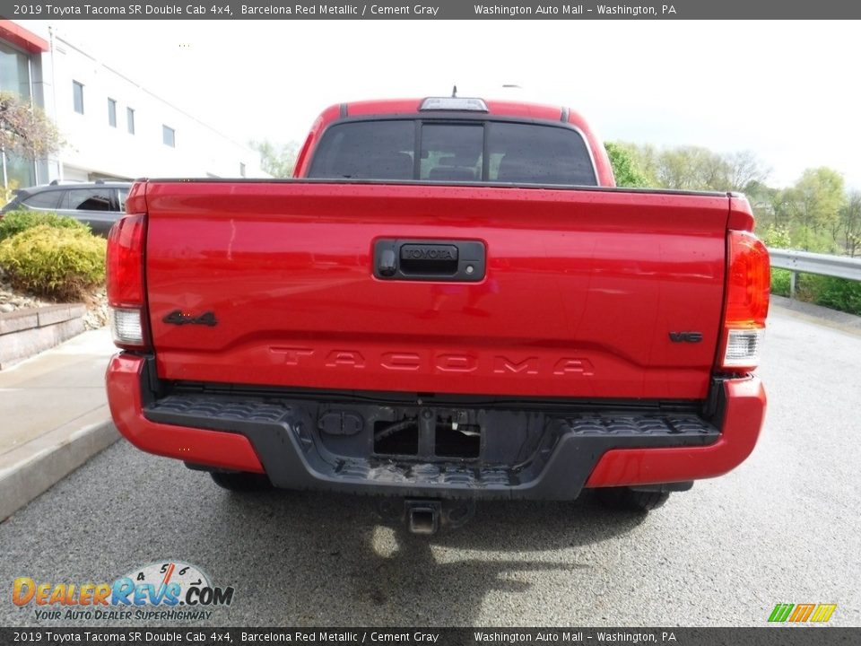 2019 Toyota Tacoma SR Double Cab 4x4 Barcelona Red Metallic / Cement Gray Photo #13