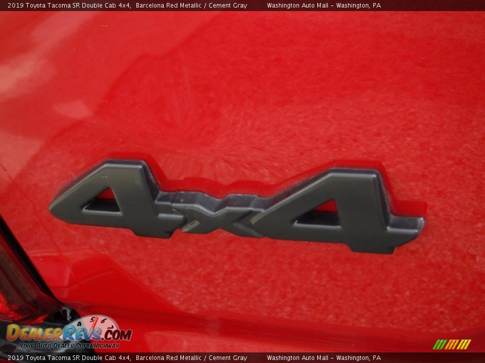 2019 Toyota Tacoma SR Double Cab 4x4 Barcelona Red Metallic / Cement Gray Photo #14
