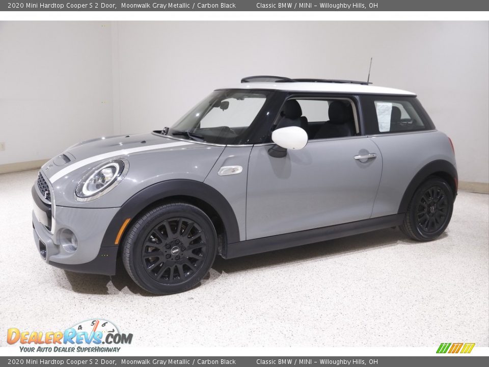 2020 Mini Hardtop Cooper S 2 Door Moonwalk Gray Metallic / Carbon Black Photo #3