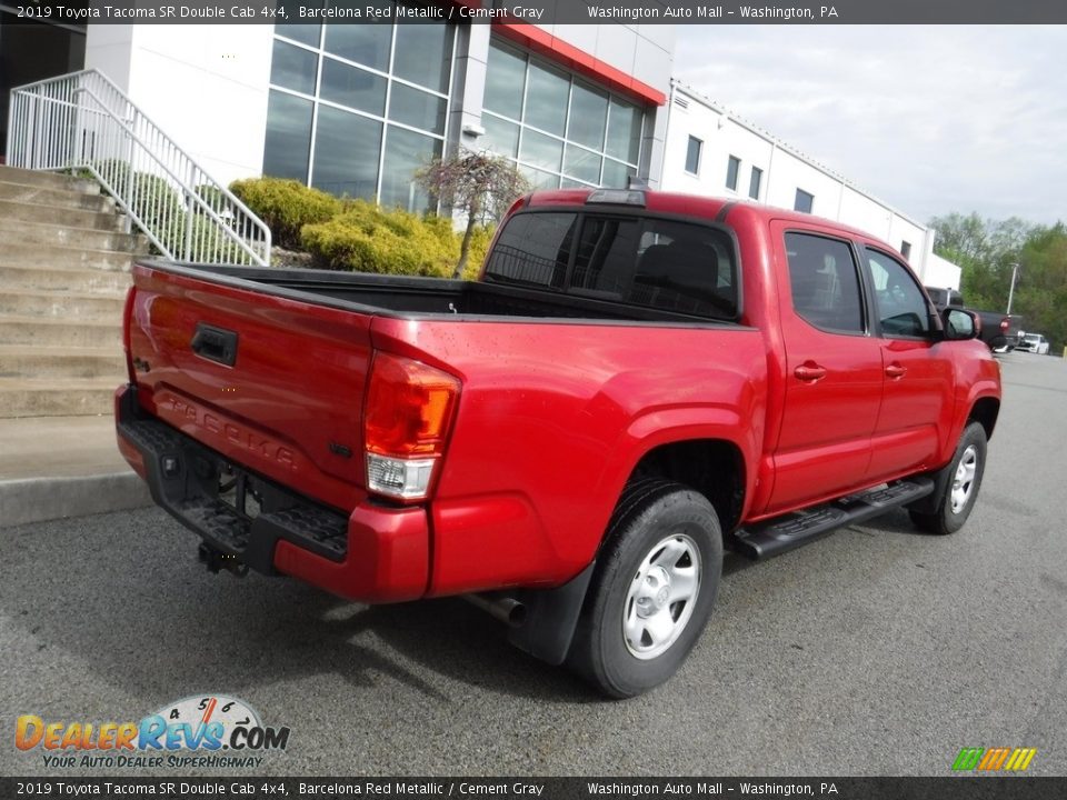 2019 Toyota Tacoma SR Double Cab 4x4 Barcelona Red Metallic / Cement Gray Photo #16