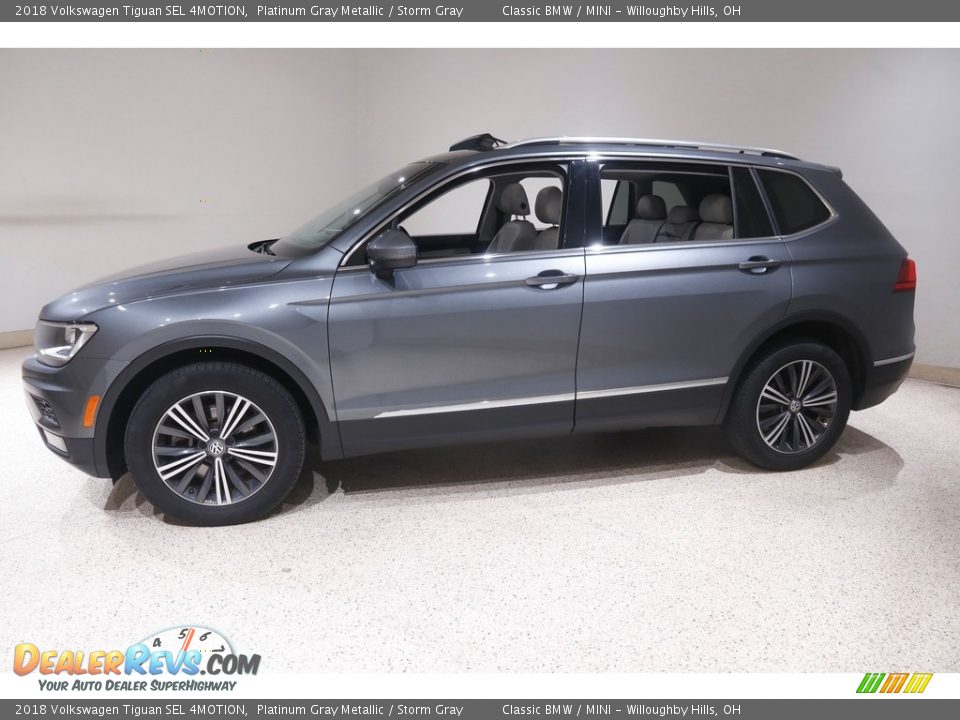 2018 Volkswagen Tiguan SEL 4MOTION Platinum Gray Metallic / Storm Gray Photo #3