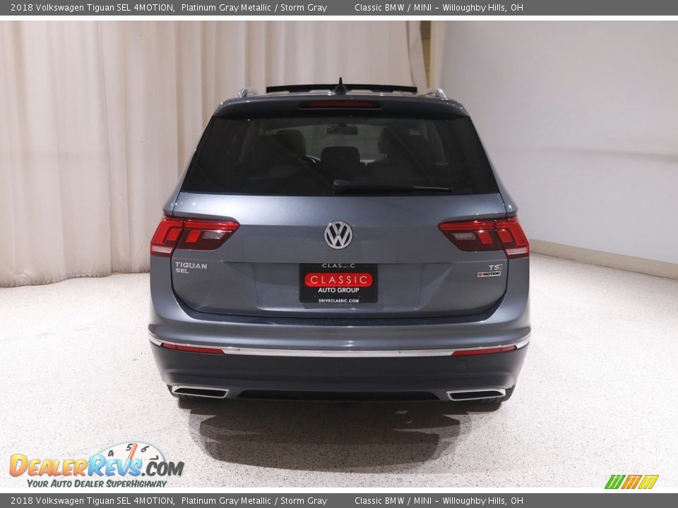 2018 Volkswagen Tiguan SEL 4MOTION Platinum Gray Metallic / Storm Gray Photo #21