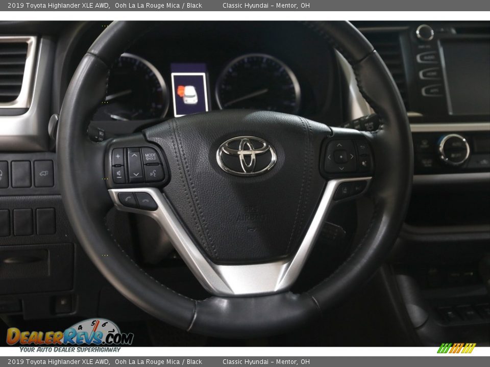 2019 Toyota Highlander XLE AWD Ooh La La Rouge Mica / Black Photo #7