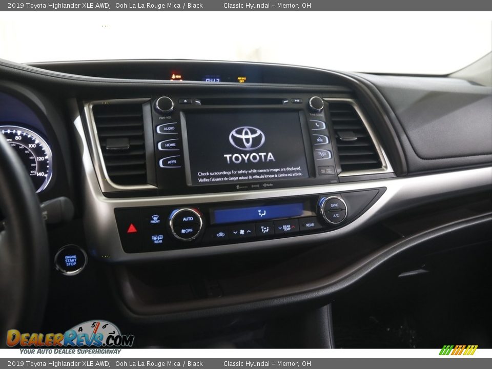 2019 Toyota Highlander XLE AWD Ooh La La Rouge Mica / Black Photo #9