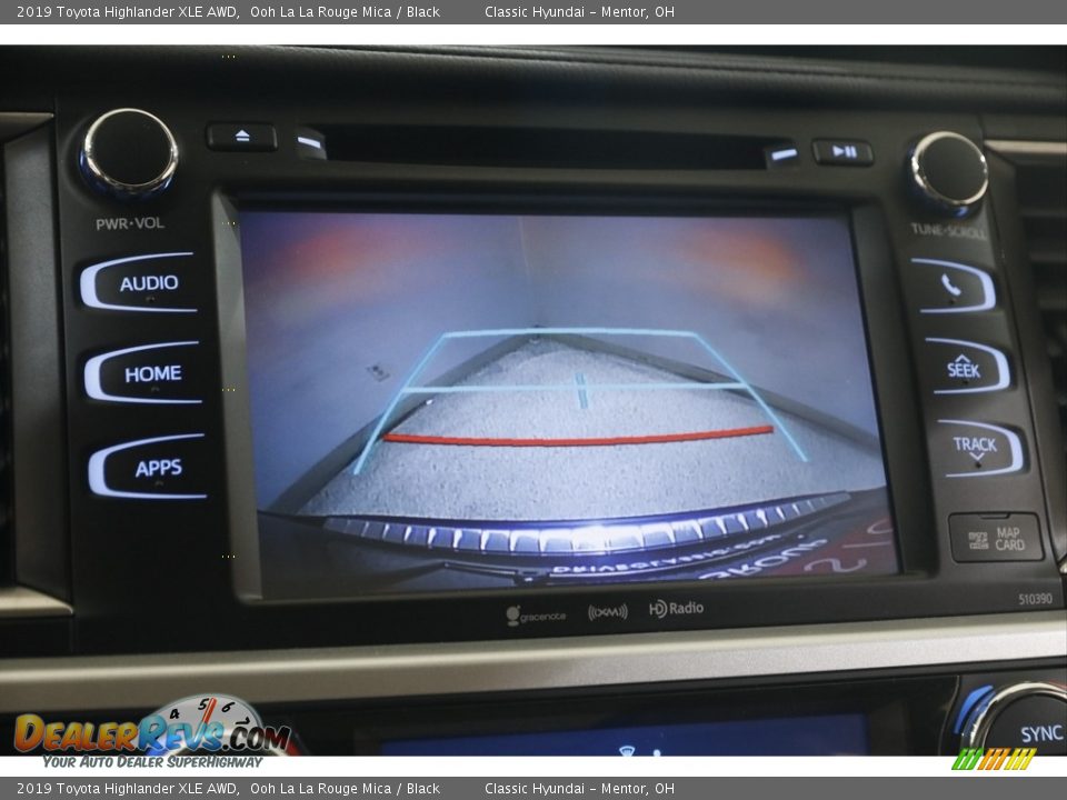 2019 Toyota Highlander XLE AWD Ooh La La Rouge Mica / Black Photo #13