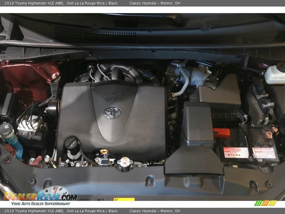 2019 Toyota Highlander XLE AWD Ooh La La Rouge Mica / Black Photo #21