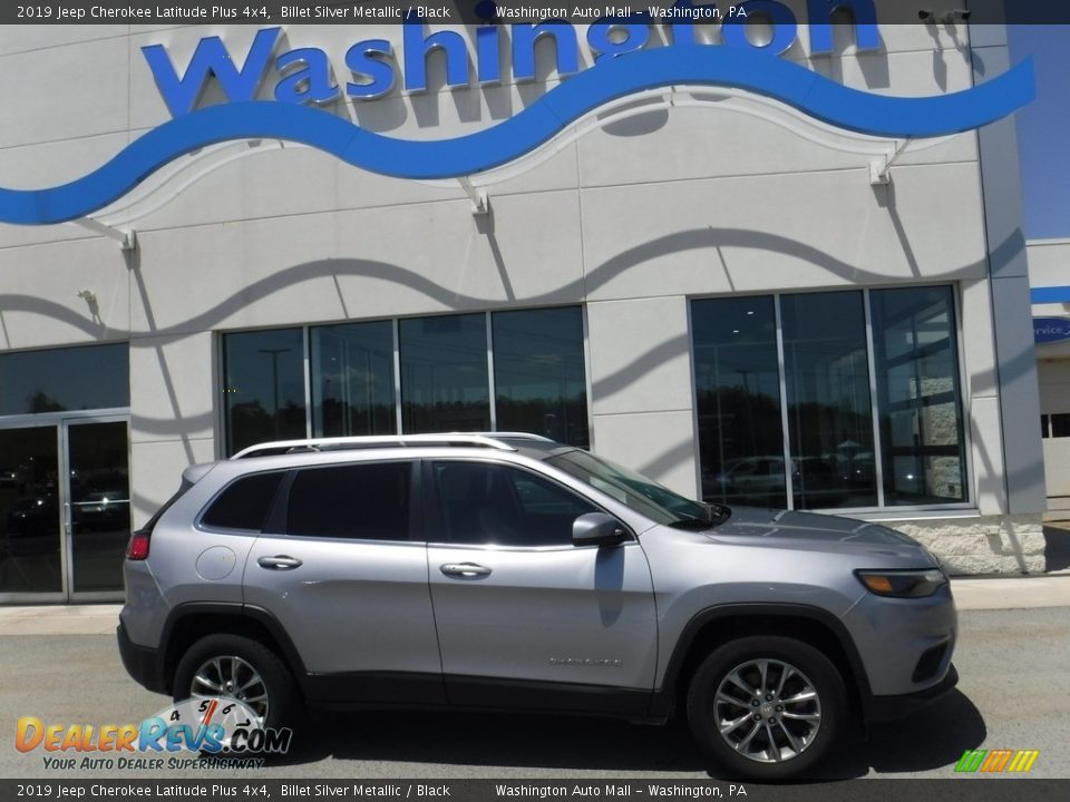 2019 Jeep Cherokee Latitude Plus 4x4 Billet Silver Metallic / Black Photo #2