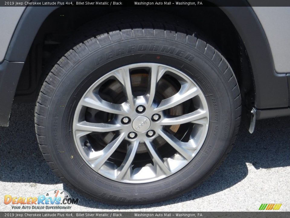 2019 Jeep Cherokee Latitude Plus 4x4 Billet Silver Metallic / Black Photo #3