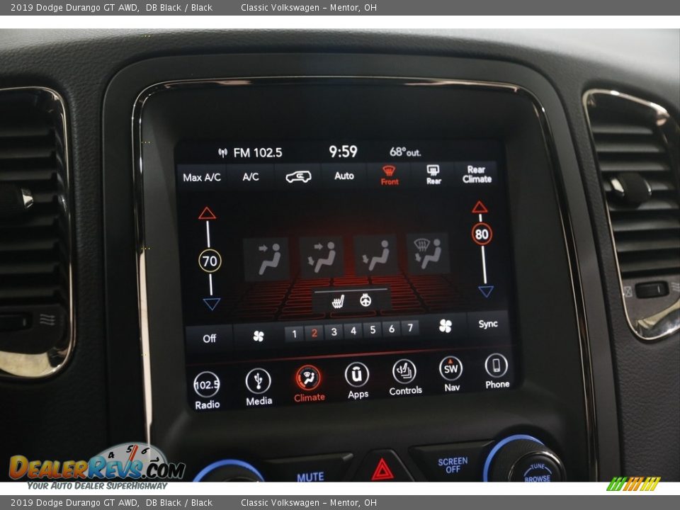2019 Dodge Durango GT AWD DB Black / Black Photo #10