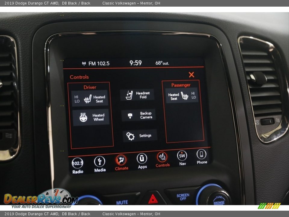 2019 Dodge Durango GT AWD DB Black / Black Photo #11