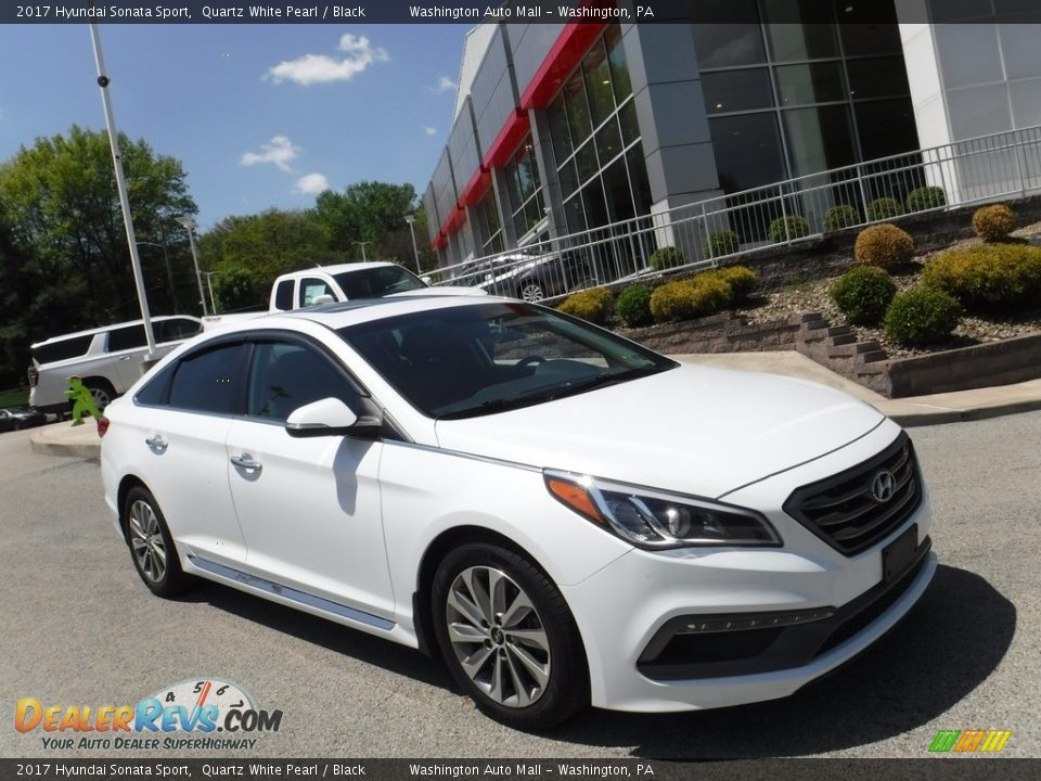 2017 Hyundai Sonata Sport Quartz White Pearl / Black Photo #1