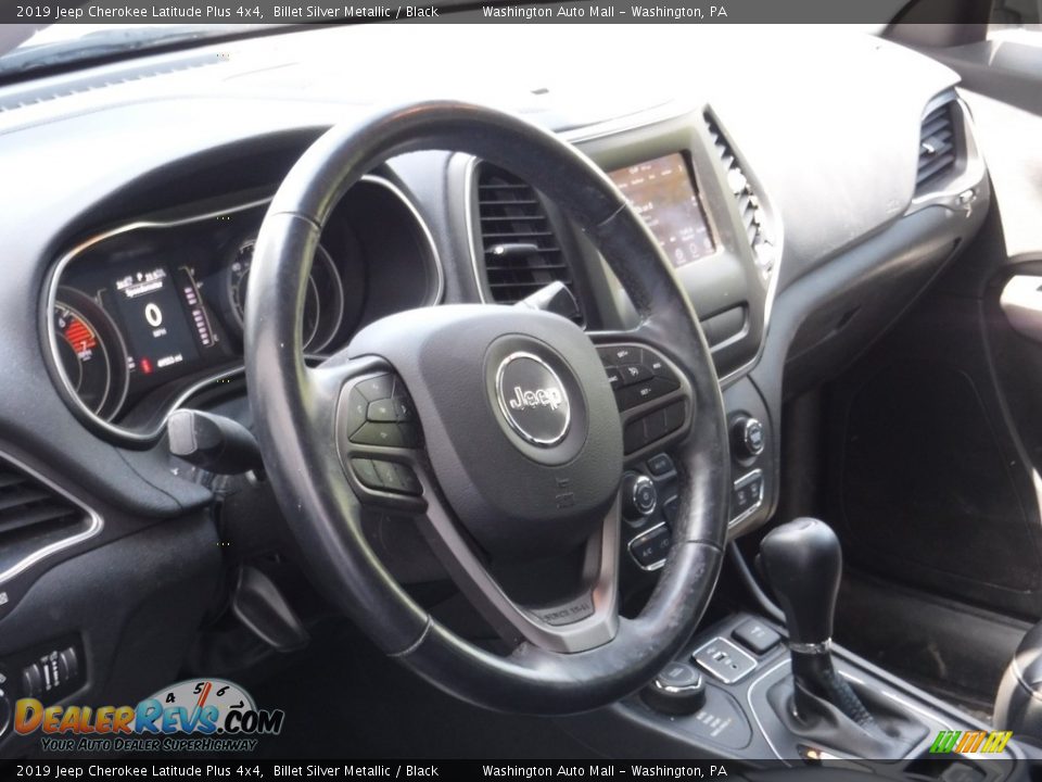 2019 Jeep Cherokee Latitude Plus 4x4 Billet Silver Metallic / Black Photo #10