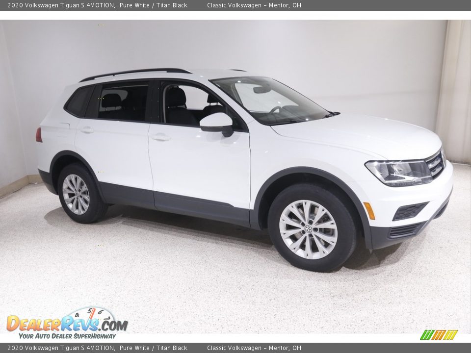 2020 Volkswagen Tiguan S 4MOTION Pure White / Titan Black Photo #1