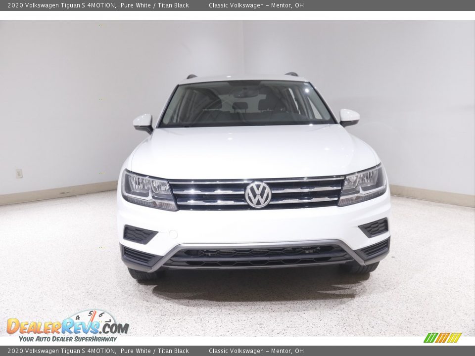 2020 Volkswagen Tiguan S 4MOTION Pure White / Titan Black Photo #2