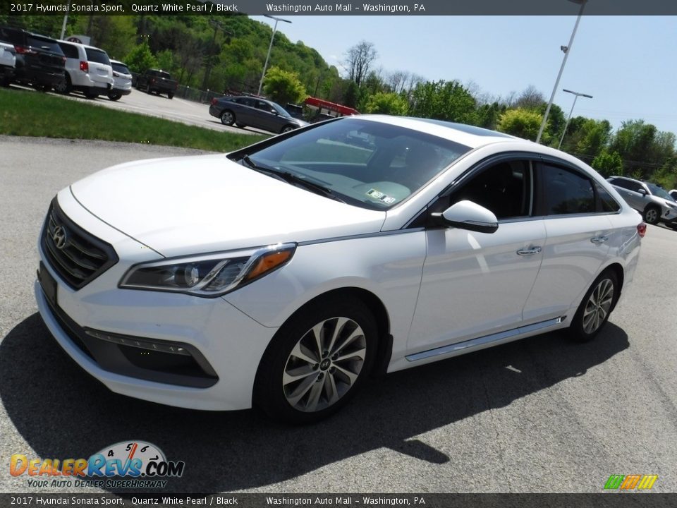 2017 Hyundai Sonata Sport Quartz White Pearl / Black Photo #14