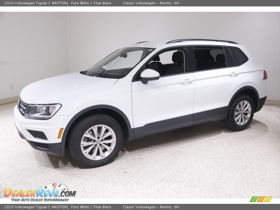 2020 Volkswagen Tiguan S 4MOTION Pure White / Titan Black Photo #3