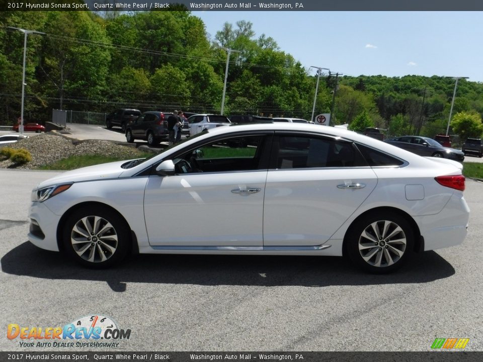 2017 Hyundai Sonata Sport Quartz White Pearl / Black Photo #15