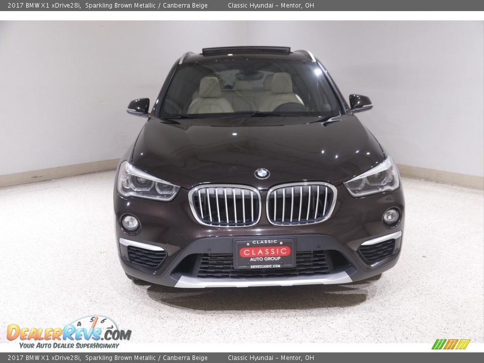 2017 BMW X1 xDrive28i Sparkling Brown Metallic / Canberra Beige Photo #2