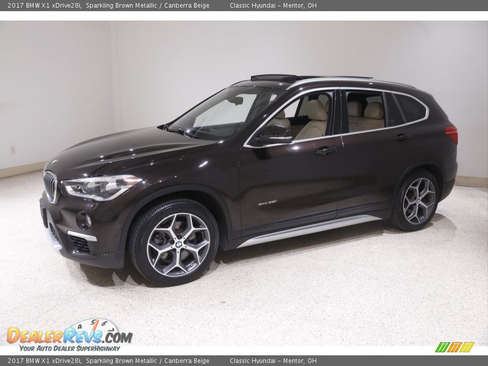 2017 BMW X1 xDrive28i Sparkling Brown Metallic / Canberra Beige Photo #3