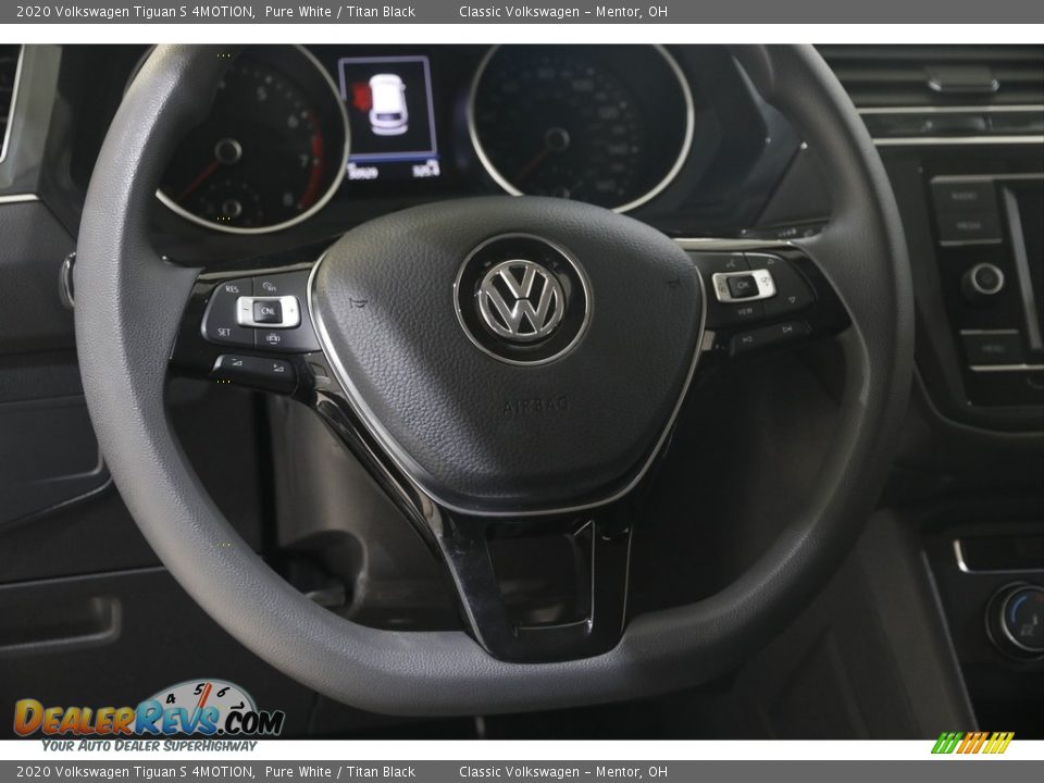 2020 Volkswagen Tiguan S 4MOTION Pure White / Titan Black Photo #7