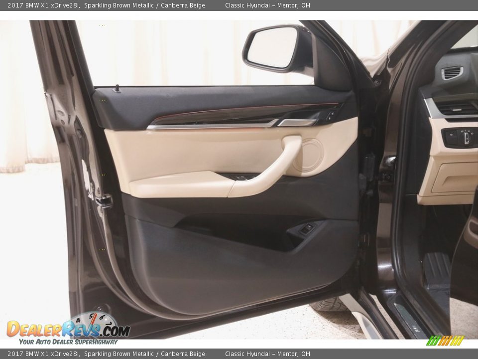 2017 BMW X1 xDrive28i Sparkling Brown Metallic / Canberra Beige Photo #4
