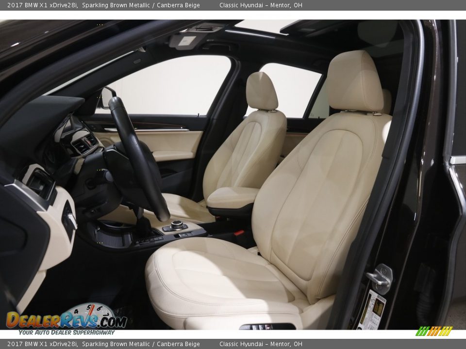 2017 BMW X1 xDrive28i Sparkling Brown Metallic / Canberra Beige Photo #5