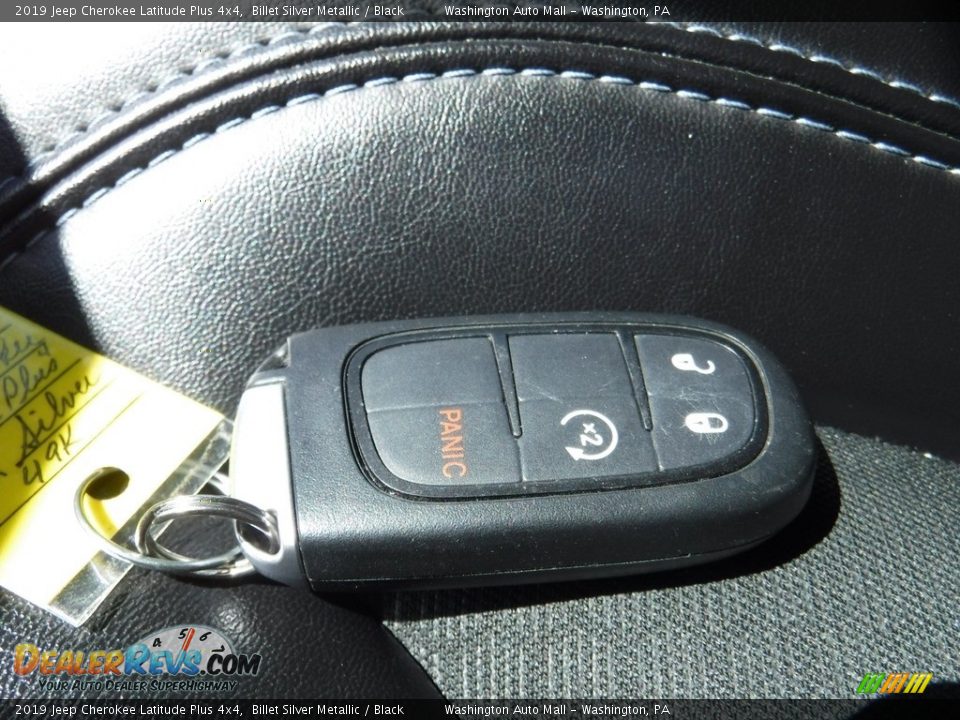 2019 Jeep Cherokee Latitude Plus 4x4 Billet Silver Metallic / Black Photo #30
