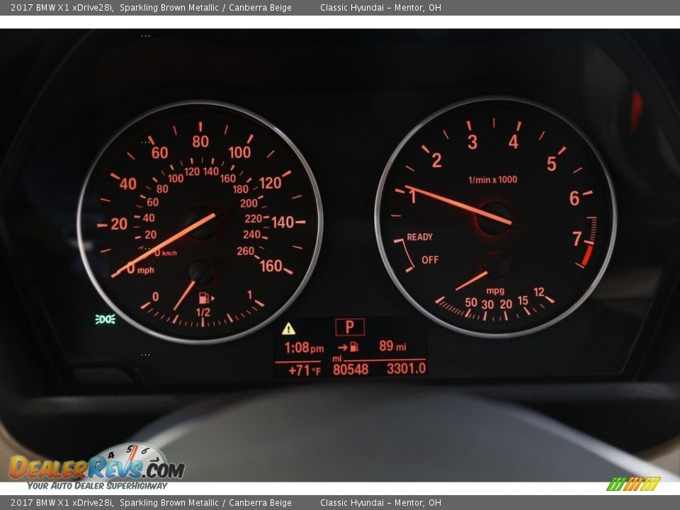 2017 BMW X1 xDrive28i Sparkling Brown Metallic / Canberra Beige Photo #8