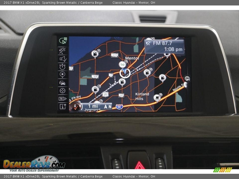 2017 BMW X1 xDrive28i Sparkling Brown Metallic / Canberra Beige Photo #10