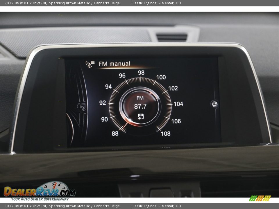 2017 BMW X1 xDrive28i Sparkling Brown Metallic / Canberra Beige Photo #12