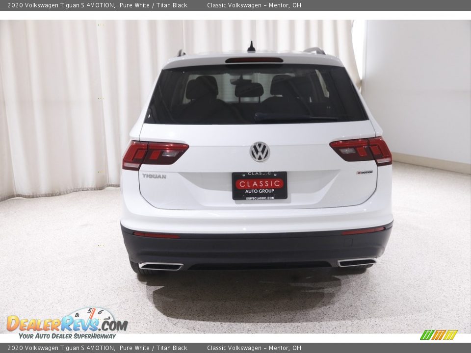 2020 Volkswagen Tiguan S 4MOTION Pure White / Titan Black Photo #17