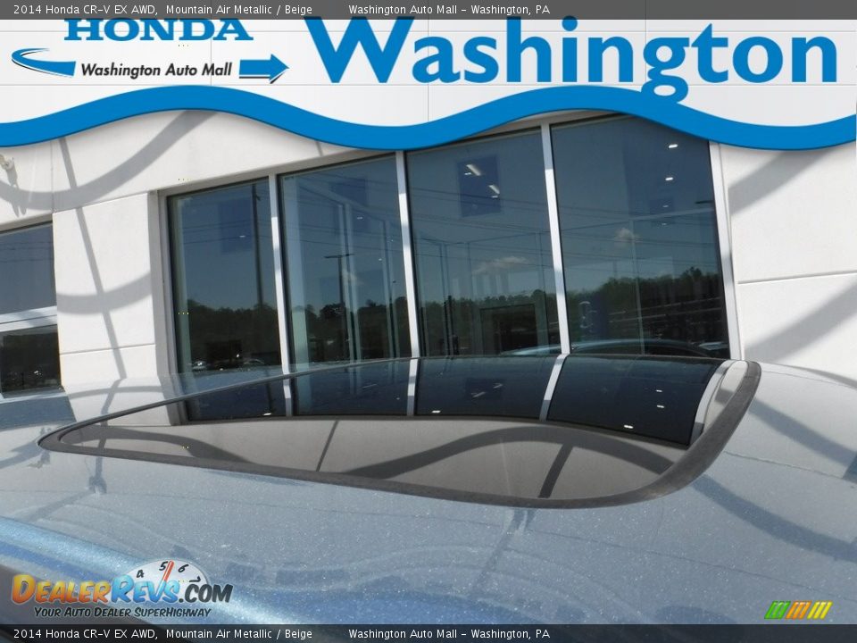 2014 Honda CR-V EX AWD Mountain Air Metallic / Beige Photo #3