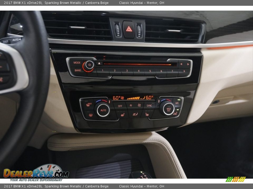 2017 BMW X1 xDrive28i Sparkling Brown Metallic / Canberra Beige Photo #14