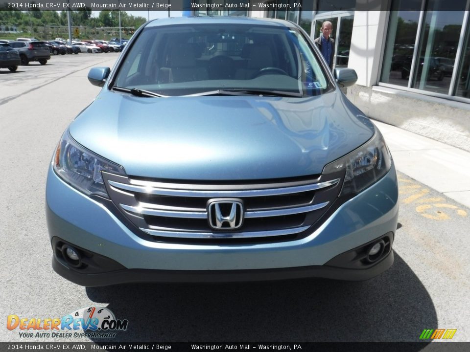 2014 Honda CR-V EX AWD Mountain Air Metallic / Beige Photo #4