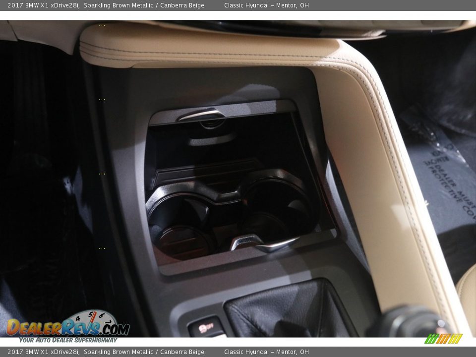 2017 BMW X1 xDrive28i Sparkling Brown Metallic / Canberra Beige Photo #16