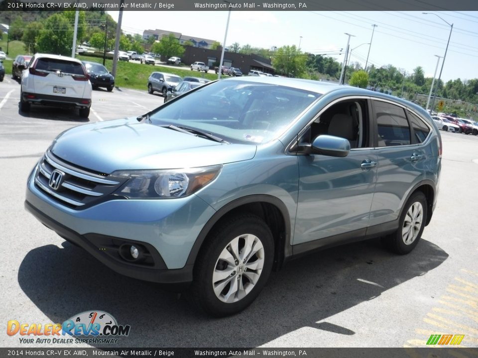 2014 Honda CR-V EX AWD Mountain Air Metallic / Beige Photo #5