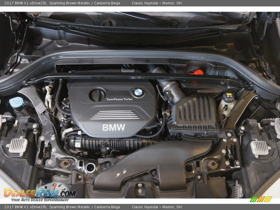 2017 BMW X1 xDrive28i Sparkling Brown Metallic / Canberra Beige Photo #21