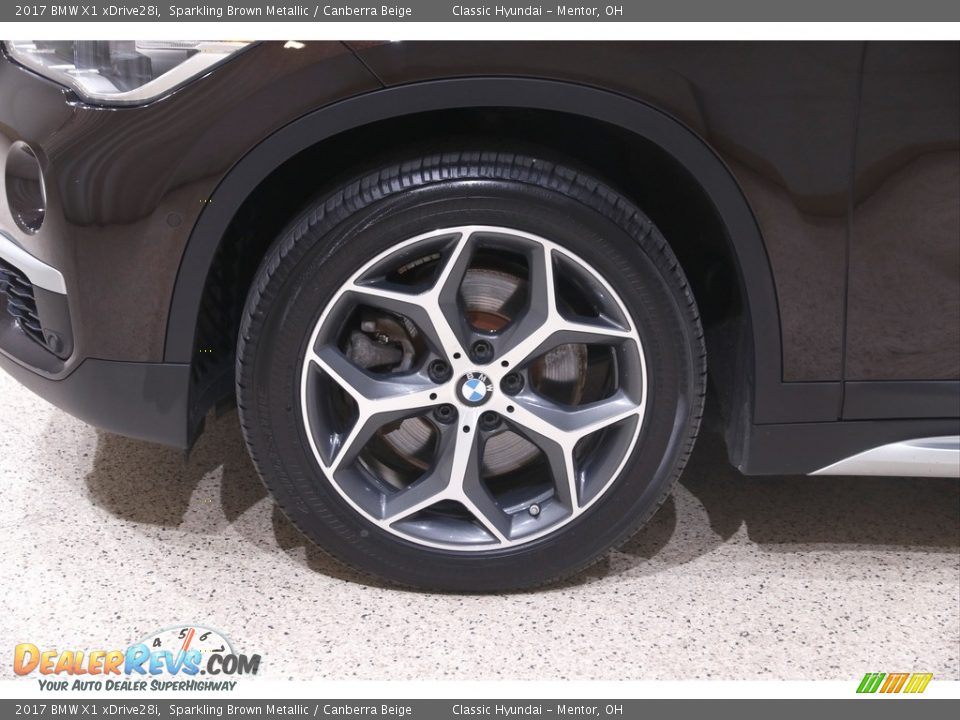 2017 BMW X1 xDrive28i Sparkling Brown Metallic / Canberra Beige Photo #22