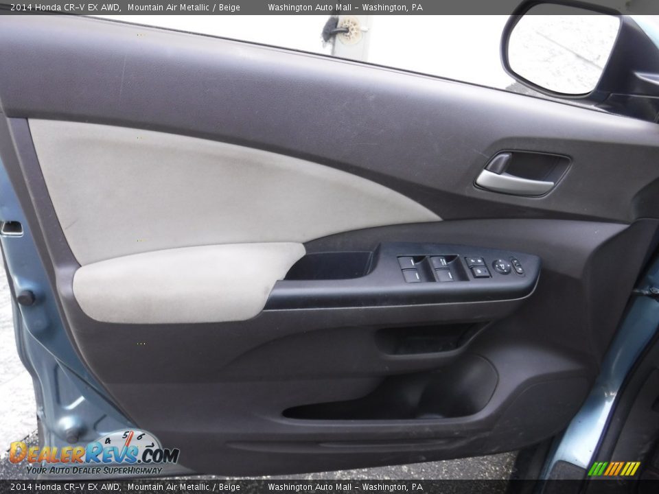 2014 Honda CR-V EX AWD Mountain Air Metallic / Beige Photo #11