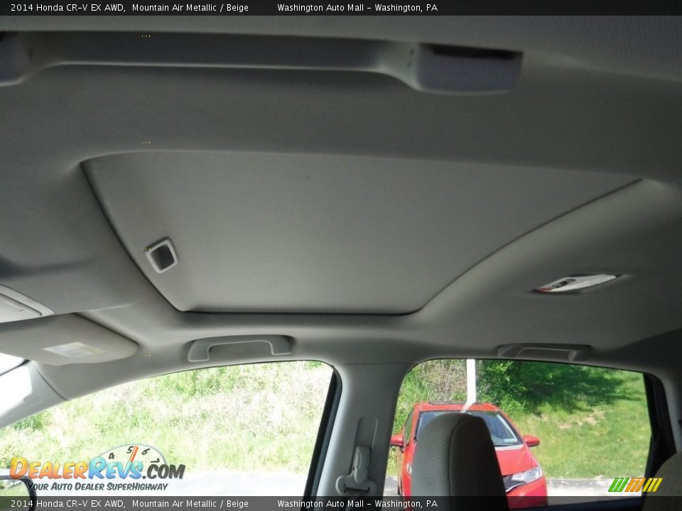 2014 Honda CR-V EX AWD Mountain Air Metallic / Beige Photo #12