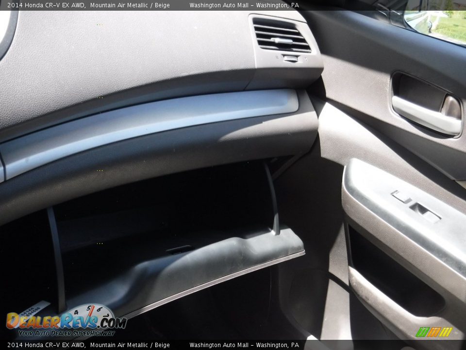 2014 Honda CR-V EX AWD Mountain Air Metallic / Beige Photo #22